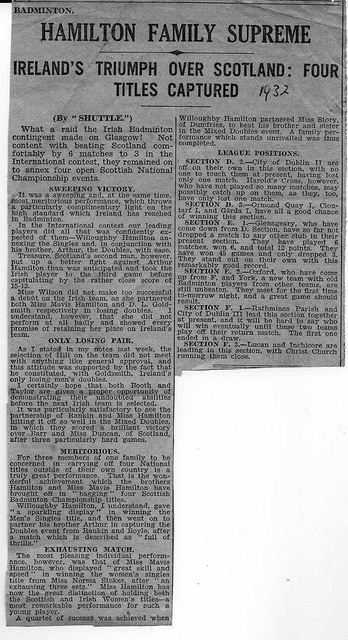 press report from 1932