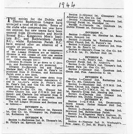 Press Report from 1944 